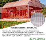 Tela Monofilamento Vermelha 20% 