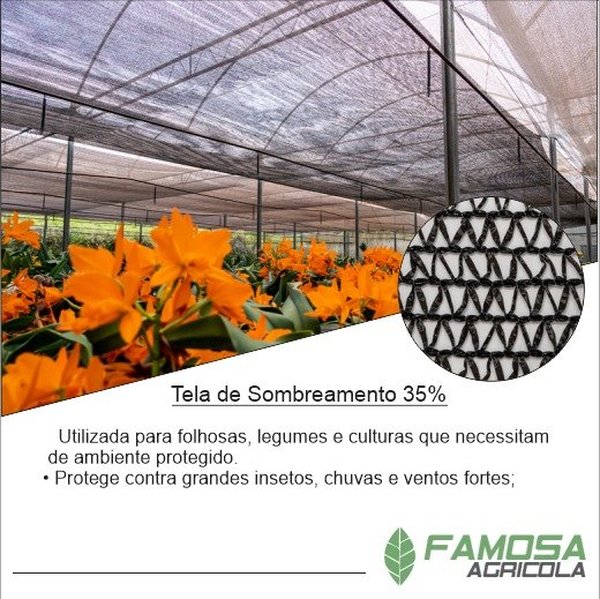 Tela de Sombreamento Preta 35%