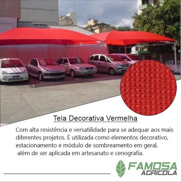 Tela Decorativa Vermelha 