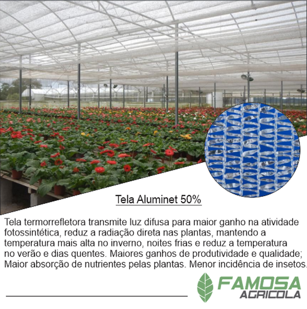 Tela Aluminet 50%