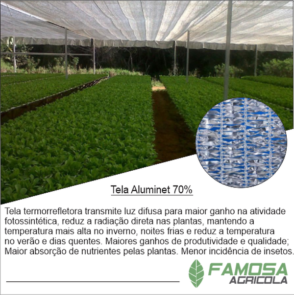 Tela Aluminet 70%