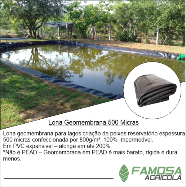 Lona Geomembrana Para Criação de Peixes