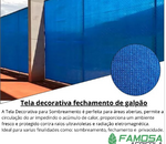 Tela para fechamento de galpão 