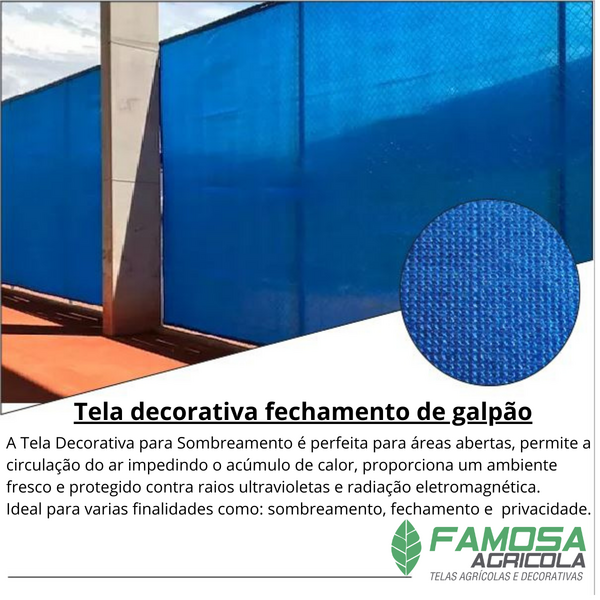 Tela para fechamento de galpão 