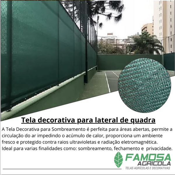 Tela Privacidade para Lateral de Quadra