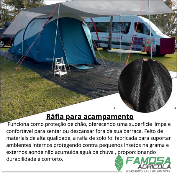 Rafia de solo para chão de barracas