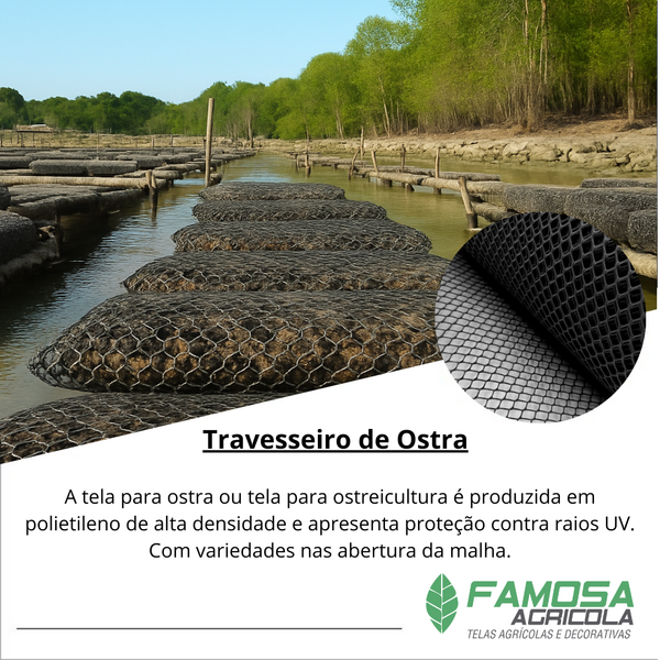 Travesseiro de Ostras 1,00x0,50- 6MM