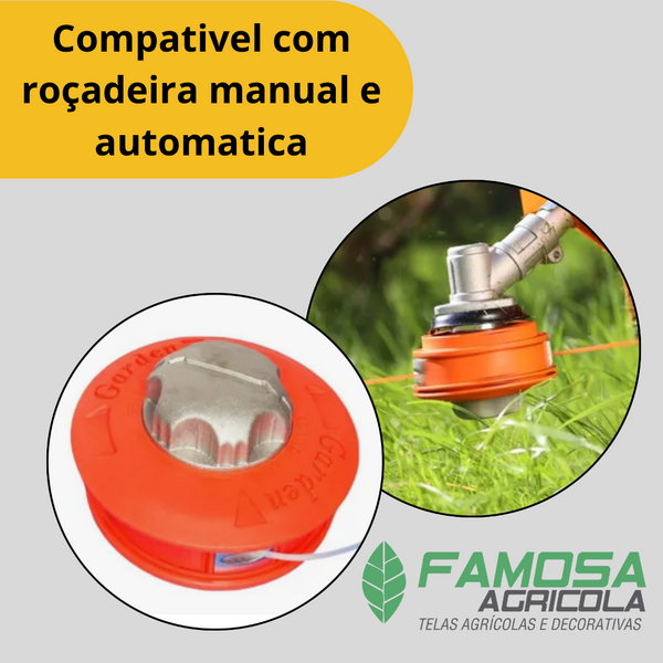 Carretel para Roçadeira Bate libera Carrega Fácil Reforçado M10