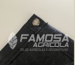 Rafia de solo para barraca de camping preta