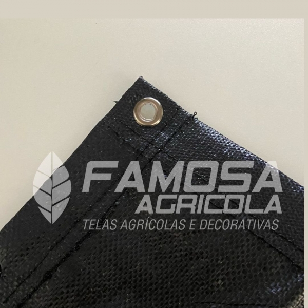 Rafia de solo para barraca de camping preta